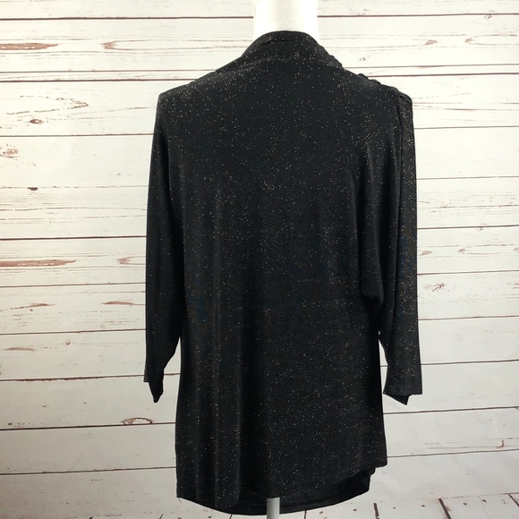 Alice + Olivia Sparkle Draped Neck Top M - Picture 4 of 6